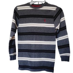 🌺3 for $10 US POLO ASSN Waffle Knit Striped Long Sleeve Tee